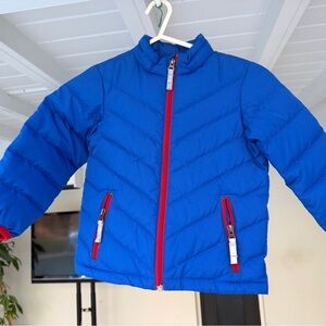 Hanna Andersson Royal Blue Jacket with Red Logo Tag
